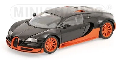 Minichamps 1/18 100110840 Bugatti Veyron Super Sport World Record Carbon Orange - Image 1 of 3