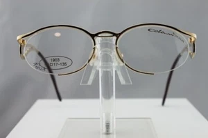 Neu Vintage Colani 1903 Gold Metall Rahmen durchsichtige Demo Linse Brille - Bild 1 von 9