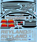 1/10 Aufkleber Rallye Set Ford Escort Cosworth Reyland Tamiya TA01 TA02 TT01 