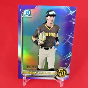 Robert Hassell PURPLE /250 RC 2022 Bowman Chrome Rookie #BCP-133 Padres - Picture 1 of 2