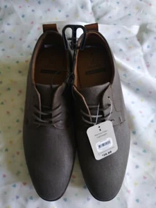 George Herren Uni Grau Canvas Oxford Memory Foam Schuhe Canvas Gr. 8 - Bild 1 von 4