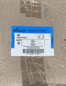 Eaton Crouse Hinds Conduit Hangers 2” Item 5B Quantity Of 50, Last One! - Picture 1 of 5