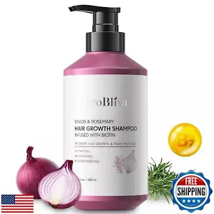 Onion and Rosemary Hair Growth Shampoo: Biotin Infused Routine Shampoo for Ha - Picture 1 of 5
