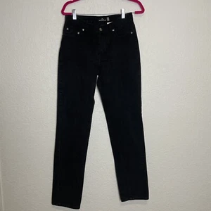 Pantalones de mezclilla para mujer Jordache talla 9/10 largos negros pierna recta - Imagen 1 de 11