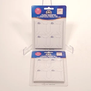 DMC 6101 Cardboard Floss Bobbins-56/Pkg 2 Packages Embroidery Floss Cross Stitch - Picture 1 of 6