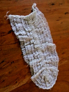 Jabot  ancien en dentelle blanche - Imagen 1 de 3