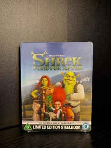 SHREK FOREVER AFTER - UK EXCLUSIVE 4K + BLU RAY STEELBOOK - NEW & SEALED - Picture 1 of 3