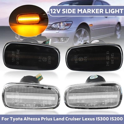 2x Luces LED laterales para Lexus IS300 IS200 LS430 Scion xB xA Toyota Altezza Foto 1 de 4