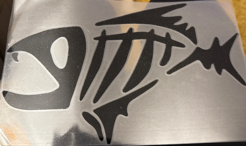 CALCOMANÍA CON LOGOTIPO DE APAREJOS G NEGRA CON LICENCIA, PORTÁTIL, ESTUCHE DE GUITARRA CAJA DE PESCA Foto 1 de 1