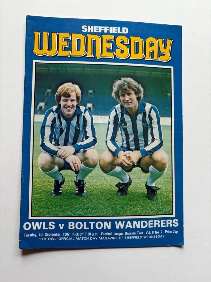 SHEFFIELD WEDNESDAY v BOLTON WANDERERS...1982/83 DIV 2 - Image 1 of 1