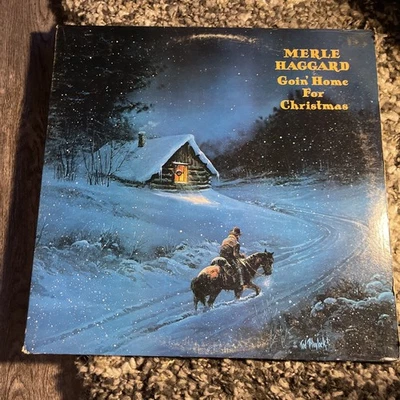 Merle Haggard Goin' Home for Christmas (1982) Vinyl Record Country Holiday - Image 1 of 4