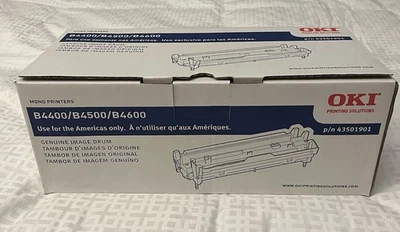 New/Sealed Geniune OKI Mono Printer Image Drum B4400/B4500/B4600 p/n 43501901 - Image 1 of 3