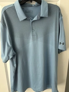 Under Armour Heatgear Golfshirt blau atmungsaktiv leicht Herren XXL 2XL - Bild 1 von 4