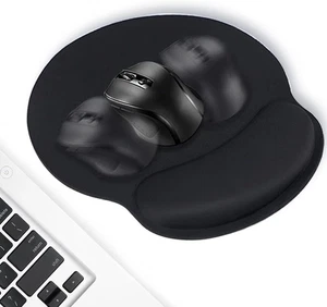 Ergonomic Mouse Pad, Comfortable with Memory Foam Wrist Rest Support Non-Slip - Picture 1 of 9