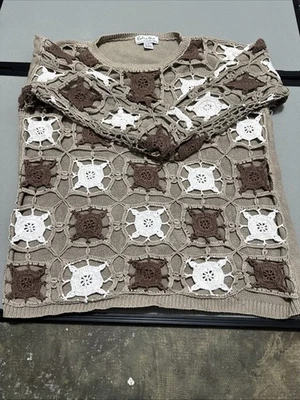 复古 Extra Point By Reference Point女式针织毛衣3x — 第 1/4 张图片