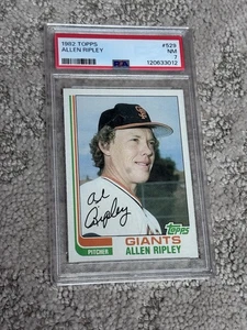 PSA 7 BASEBALL CARD 1982 TOPPS ALLEN RIPLEY SAN FRANCISCO GIANTS - Bild 1 von 1