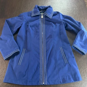 Dennis Basso Royal Blue Jacket with White Accents Sz XS - Picture 1 of 11