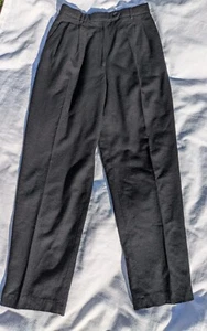 VTG Women's High Rise Wool Dress Work Slacks Pleated 6 Woolmark - Picture 1 of 13