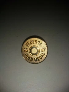 Vintage 2007 Federal Gold Medal Shot Gun Shell Style Collectible Pin - Picture 1 of 2