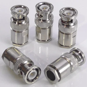 5pcs BNC Male Clamp Clamp Plug, 50Ω for LMR300, 5D-FB, 50 Ohm, Top Hat - Picture 1 of 2