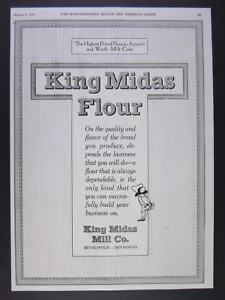 1933 King Midas Flour minneapolis mill bread vintage print Ad - Picture 1 of 1