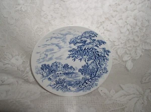 Saucer Cup Plate Countryside Blue Wedgwood England Light imp - Picture 1 of 3