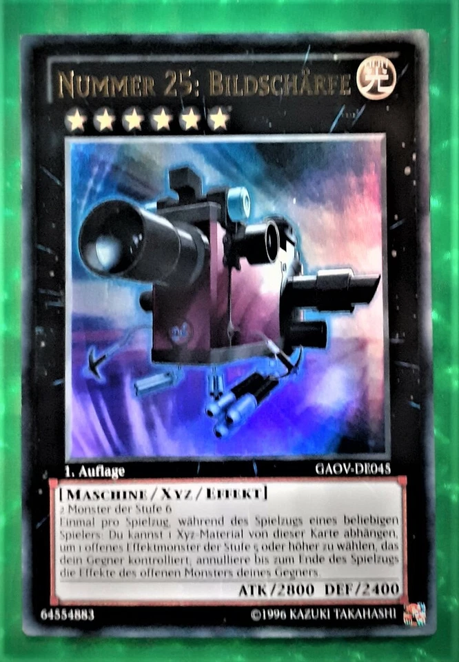 Yu-Gi-Oh GAOV, Nummer 25: Bildschärfe "near mint", Ultra Rare, 1. Auflage NEU - Bild 1 von 1
