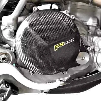 Capa de embreagem de fibra de carbono P3 Husqvarna FE250 350 FX350 FC250 FC350 713050 - Imagem 1 de 4