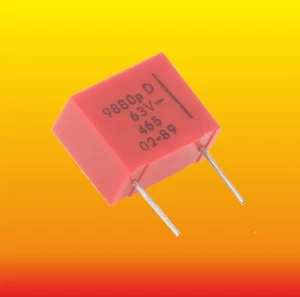 9880 pF 9,88 nF 63 V 1 % LOTE DE 5 CONDENSADORES DE POLIESTIRENO UNITRA MIFLEX KSF-022 - Imagen 1 de 2