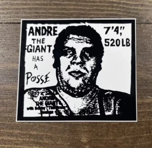 SHEPARD FAIREY Obey Giant Andre Has A Posse Official Vinyl Art Sticker FREE SHIP - Picture 1 of 1