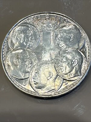 Moneda de plata .835 Grecia 1963 30 dracmas 5 reyes griegos (km# 86) Foto 1 de 4
