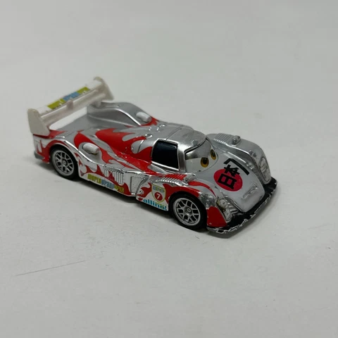 Disney Cars Metallic Silver Finish Series Shu Todoroki Vehicle *Read Notes Cover