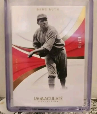 Immaculate Collection Babe Ruth #/99 2018 variación de lanzamiento rara como nueva🔥 Foto 1 de 3
