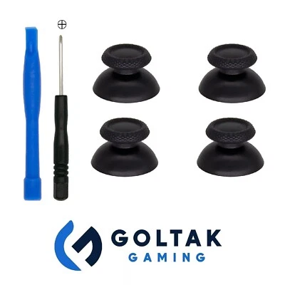 GOLTAK 4x PS5 Controller Analog Stick Thumb Stick Grips for PlayStation 5 + Screwdriver