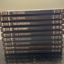 Lot Of 9The Old West Series Volumes Leatherette Time Life Books Western Cowboy