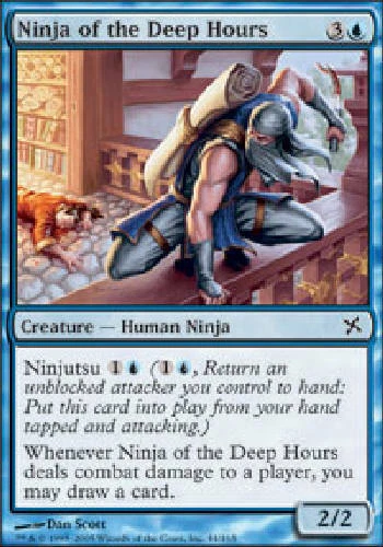 NINJA OF THE DEEP HOURS X4 4 4X Betrayers of Kamigawa MTG Magic Cards DJMagic - Image 1 of 1