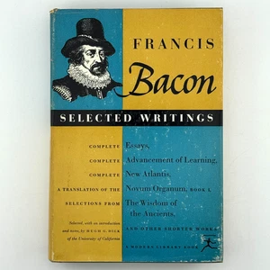 Selected Writings of Francis BACON (1955) Modern Library 256 Hardcover DJ - Imagen 1 de 13