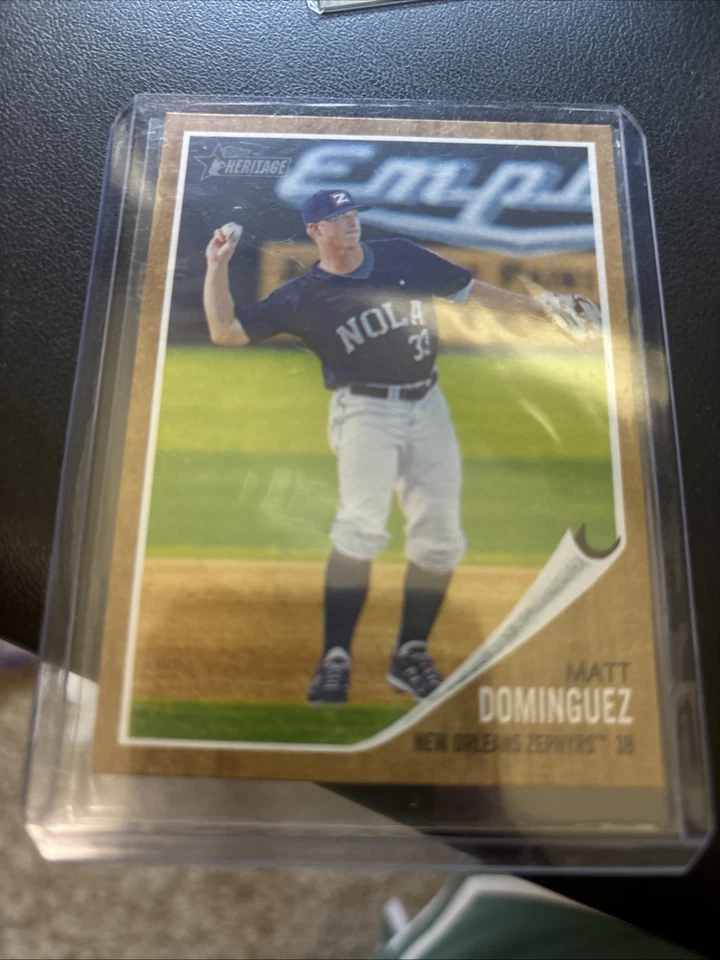 MATT DOMINGUEZ #12 2011 Topps Heritage Minor League Edition Rookie/Prospect QTY - Image 1 of 1