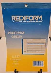 Rediform Bestellbuch 1L137 3-teilig selbstdurchschreibend 50 Sets Seitenlocher - Bild 1 von 3