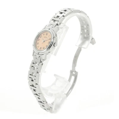 手表 HERMES Clipper CL4.210 石英 女士 不锈钢金属原色 银色 二手 a — 第 1/4 张图片