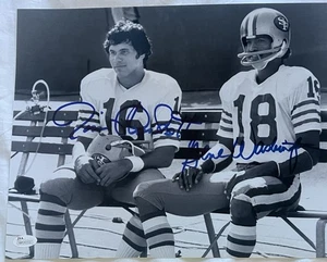 GENE WASHINGTON and JIM PLUNKETT San Franscico 49ers signed 11X14 photo JSA - Picture 1 of 3