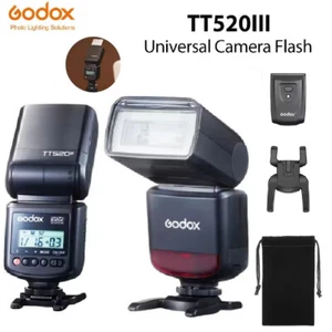 Godox TT520III Universal Camera Wireless Flash Speedlite With RT-16 Transmitter - Picture 1 of 13