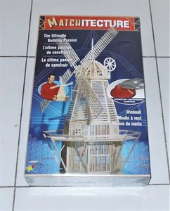 MATCHITECTURE WINDMILL Mulino a vento BJ NUOVO Costruzioni legno fiammiferi - Picture 1 of 1