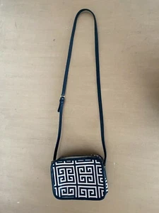 Jonathan Adler Beige Black Greek Key Duchess Mini Crossbody Bag - Picture 1 of 23