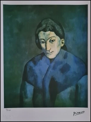 PABLO PICASSO * Woman with a..*28 x 38 cm * signed lithograph * limited # 95/250 - Bild 1 von 4