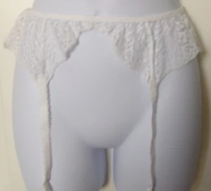 Cinturón y medias con tirantes Journelle Allegra blanco talla mediana - Imagen 1 de 5