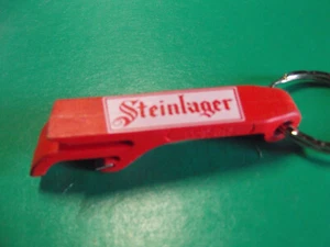 Unique Collectible Keychains Plastic 2.5"in  Steinlager Bottle Opener - Picture 1 of 5