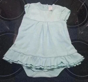 Mintgrünes kurzarm Bodykleid - Gr.62/68 - Topomini - neuwertig - Bild 1 von 1