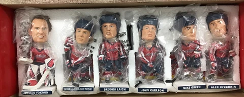 Set Of 6 Washington Capitals Bobbleheads Alex Ovechkin, Green, Laich, 2011-2012 Cover