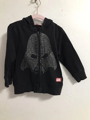 H&M  Star Wars Darth Vader Zip Kid  Hoodie Black Size 2-4 Years - Image 1 of 4